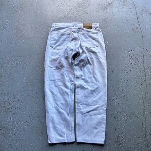 VTG 80s Levi's 501 Jeans Made In USA Faded White 30x29 Button Fly